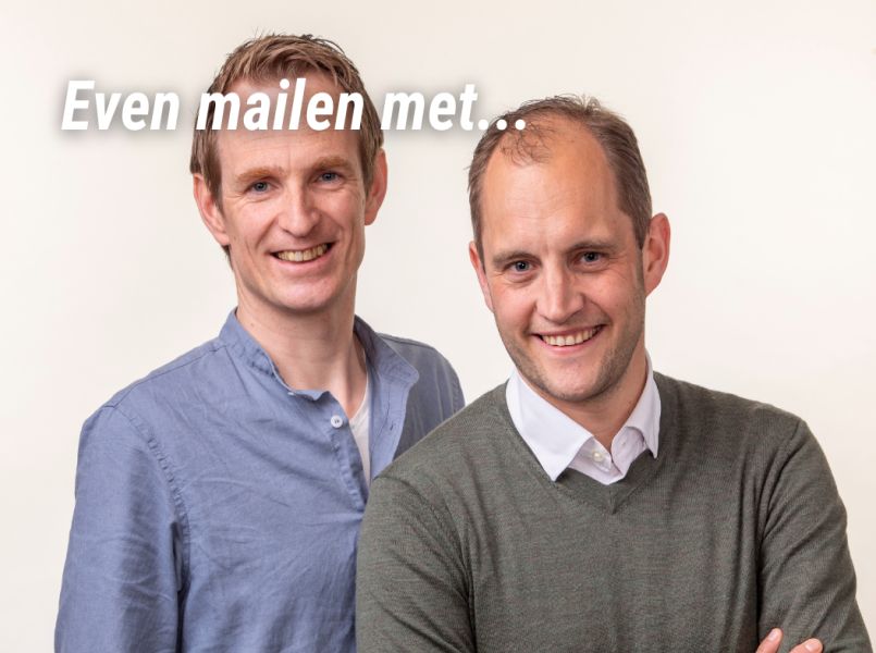 Dick en Rob zijn allebei vader van een tweeling en schreven een boek 