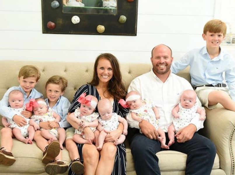 Koppel wil vierde kind en krijgt een zesling