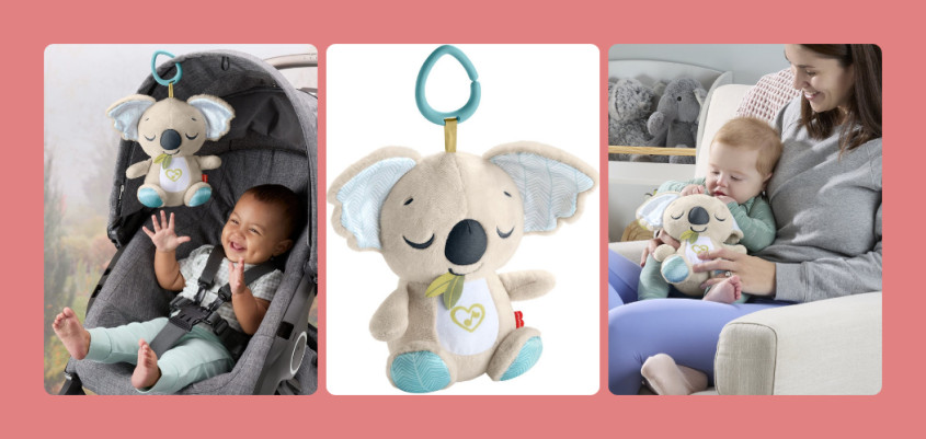 winactie koala knuffel fisher price